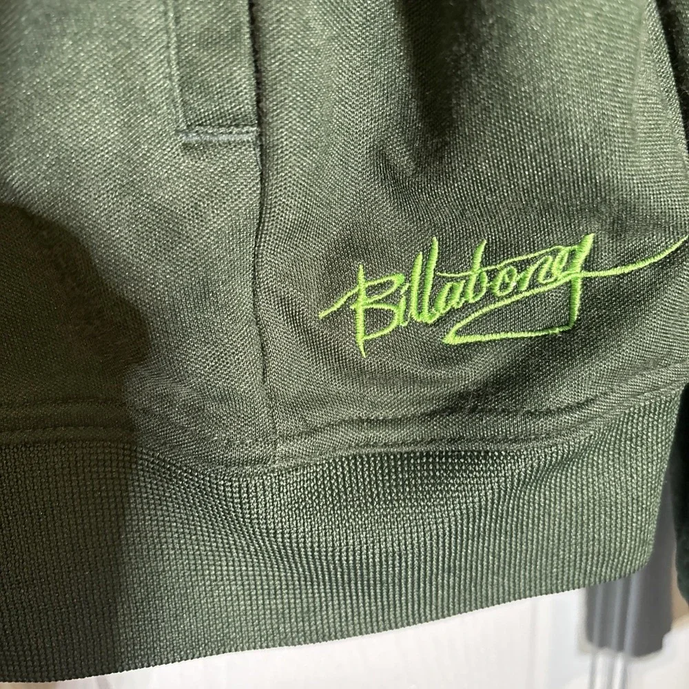 Billabong Nova Check Vintage Track Jacket Men's Large. Green Argyle.‎